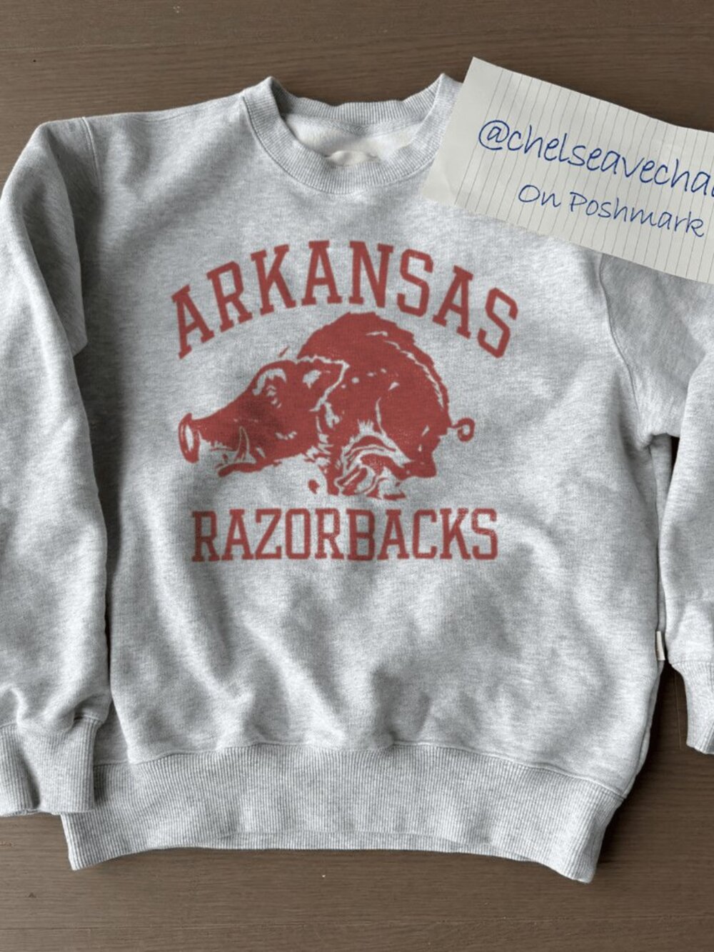 Vintage University of Arkansas Razorbacks Football Sweatshirt, Retro NCAA Shirt